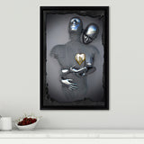 3D Effect Art Yellow Heart Frame Canvas Prints Wall Art - Painting Canvas, Framed Picture,Canvas Art, Wall Decor,Prints for Sale