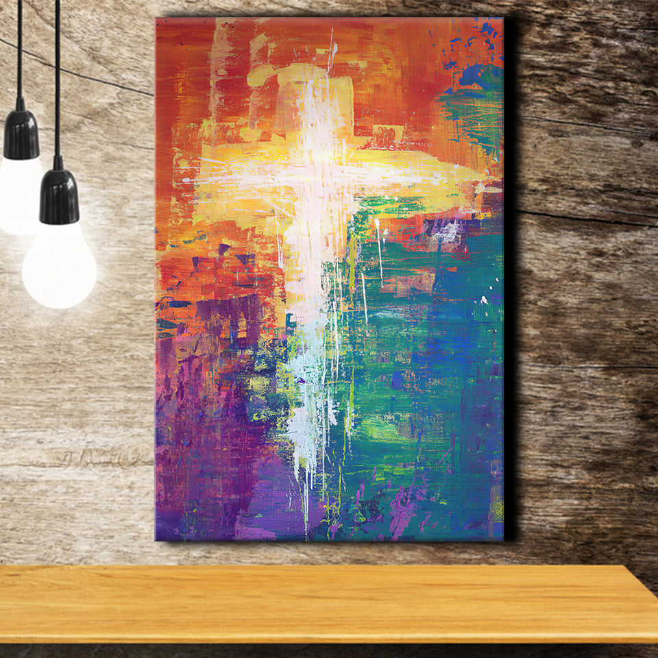 Abstract Cross Canvas Prints - Painting Canvas, Canvas Art, Prints for Sale, Wall Art, Wall Decor