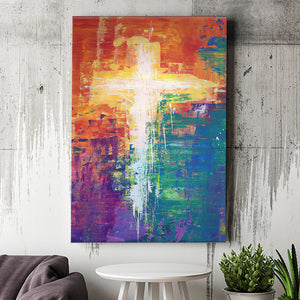 Abstract Cross Canvas Prints - Painting Canvas, Canvas Art, Prints for Sale, Wall Art, Wall Decor