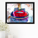 Abstract Guitar Framed Canvas Prints Wall Art Decor - Painting Canvas, Framed Picture, Home Decor