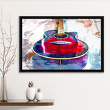 Abstract Guitar Framed Canvas Prints Wall Art Decor - Painting Canvas, Framed Picture, Home Decor