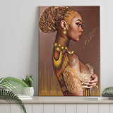 African American Black Sexy Woman Nude Canvas Prints Wall Art - Painting Canvas, African Art, Home Wall Decor, Painting Prints, For Sale