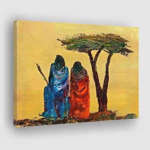 African Ethnic Tribe Canvas Prints Wall Art - Painting Canvas, African Art, Home Wall Decor, Painting Prints, For Sale