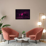 After Rain Neon Forest-Forest art, Art print, Plexiglass Cover