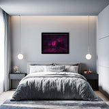 After Rain Neon Forest-Forest art, Art print, Plexiglass Cover