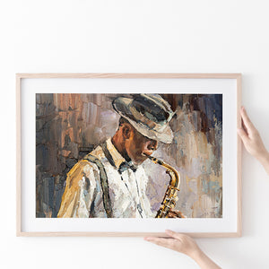 All That Jazz Abstract Poster Prints Wall Art Decor, Unframe, Poster Art
