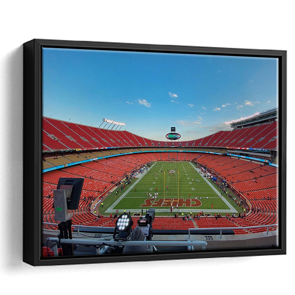 Arrowhead Stadium Framed Canvas Prints Kansas City Chiefs Wall Art,Spo