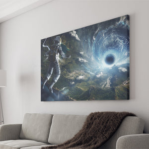 Astronaut On Space Canvas Prints Wall Art - Painting Canvas, Home Wall Decor, Painting Prints, For Sale