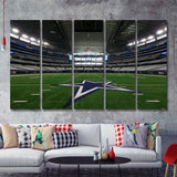 Att Stadium Dallas 5 Pieces B Canvas Prints Wall Art - Painting Canvas, Multi Panels,5 Panel, Wall Decor