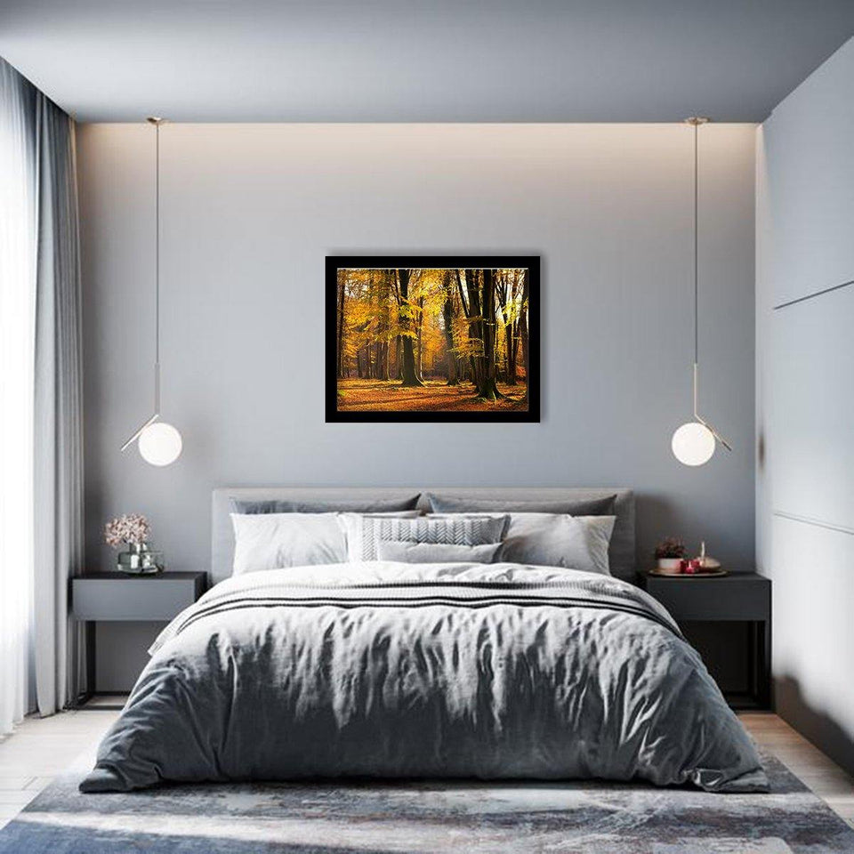 Autumn Scented Woods-Forest art, Art print, Plexiglass Cover