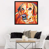 Wall Art Print | Beautiful Vibrant Labrador - Animal Art, Framed Prints, Art Prints