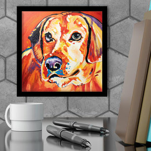 Wall Art Print | Beautiful Vibrant Labrador - Animal Art, Framed Prints, Art Prints