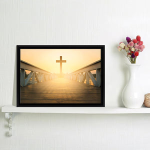 Beyond The Cross Framed Canvas Prints - Painting Canvas, Framed Art, Canvas Art, Prints for Sale, Wall Art, Wall Decor