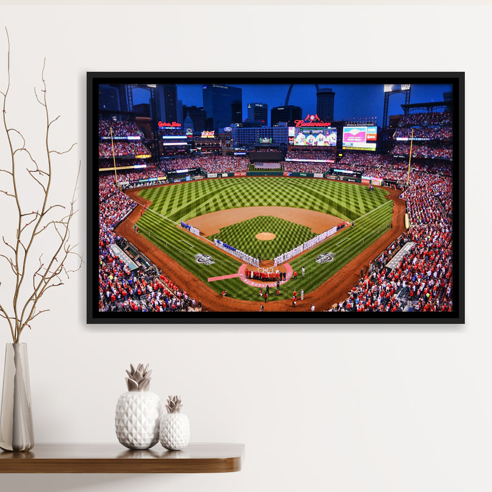 Busch Stadium, Baseball Park, St Louis Cardinals Stadium Framed Canvas ...