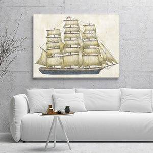 Clipper Ship 2 Canvas Wall Art - Canvas Prints, Prints For Sale, Painting Canvas,Canvas On Sale