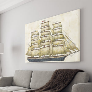 Clipper Ship 2 Canvas Wall Art - Canvas Prints, Prints For Sale, Painting Canvas,Canvas On Sale