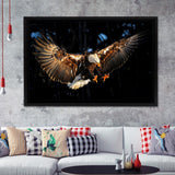 Eagle Flying Framed Canvas Prints - Painting Canvas, Art Prints,  Wall Art, Home Decor, Prints for Sale