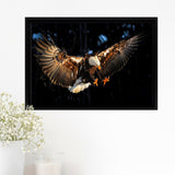 Eagle Flying Framed Canvas Prints - Painting Canvas, Art Prints,  Wall Art, Home Decor, Prints for Sale