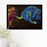 Fearless Girl V5 Framed Canvas Prints Wall Art - Painting Canvas, Floating Frame, Home Wall Decor