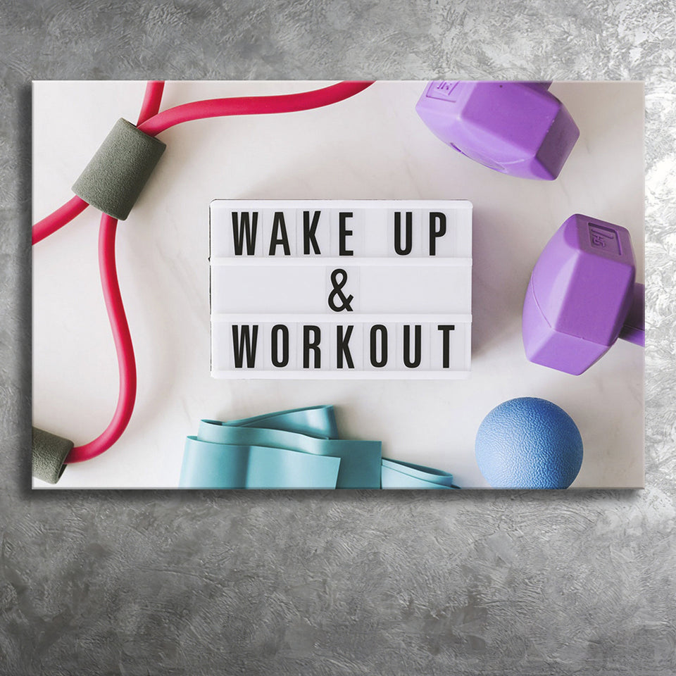 Fitness, Workout Motivation Canvas Art Canvas Prints Wall Art Home Decor - Painting Canvas, Ready to hang