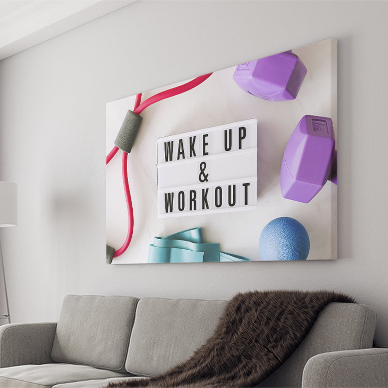 Fitness, Workout Motivation Canvas Art Canvas Prints Wall Art Home Decor - Painting Canvas, Ready to hang
