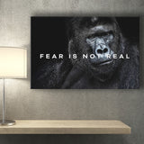 Gorilla Fear Is Not Real Quote Inspirational Motivation Art Canvas Prints Wall Art - Painting Canvas,Wall Decor, Painting Prints,For Sale