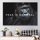Gorilla Fear Is Not Real Quote Inspirational Motivation Art Canvas Prints Wall Art - Painting Canvas,Wall Decor, Painting Prints,For Sale