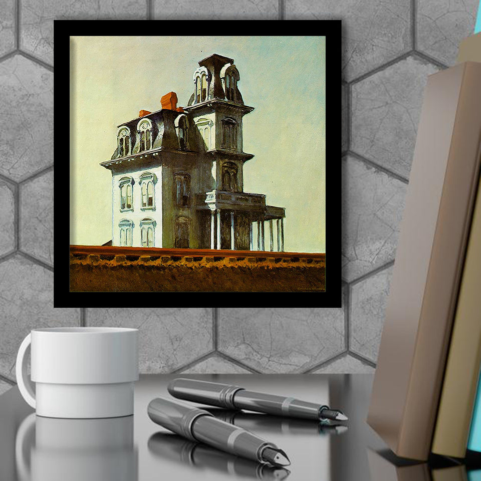 House By The Railway By Edward HopperArt Print,Canvas Art,Frame Art,Plexiglass Cover