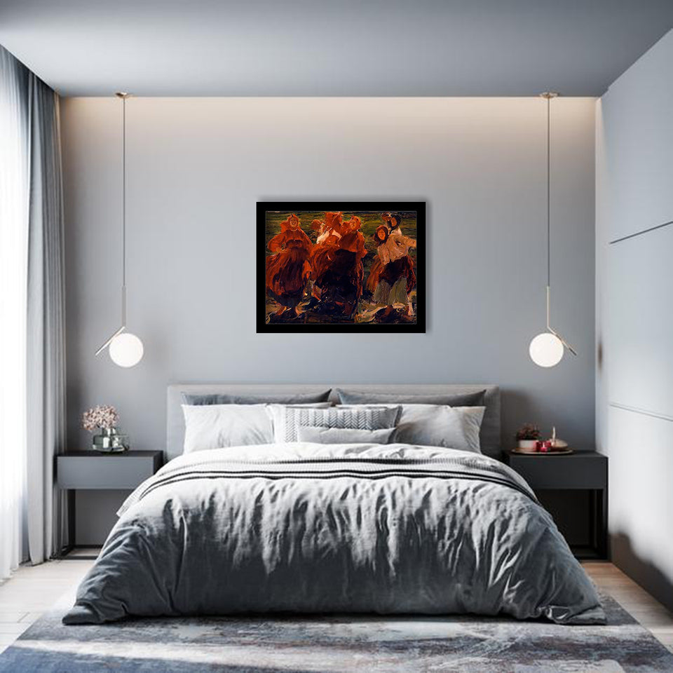 Laughter By Filipp Andreevich Malyavin-Art Print,Canvas Art,Frame Art,Plexiglass Cover