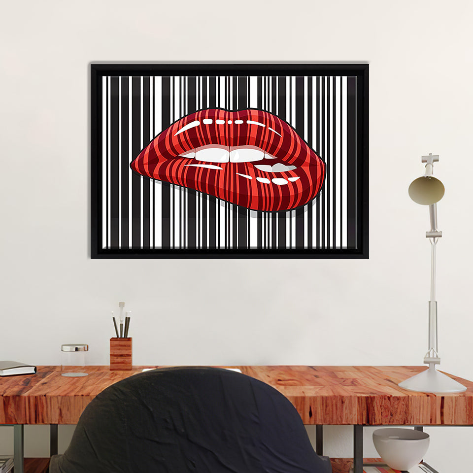 Modern Red Lips Canvas Wall Art Painting Canvas, Canvas Prints, Pain UnixCanvas