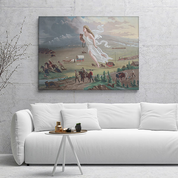 Manifest Destiny Painting 1872 Canvas Wall Art - Canvas Prints