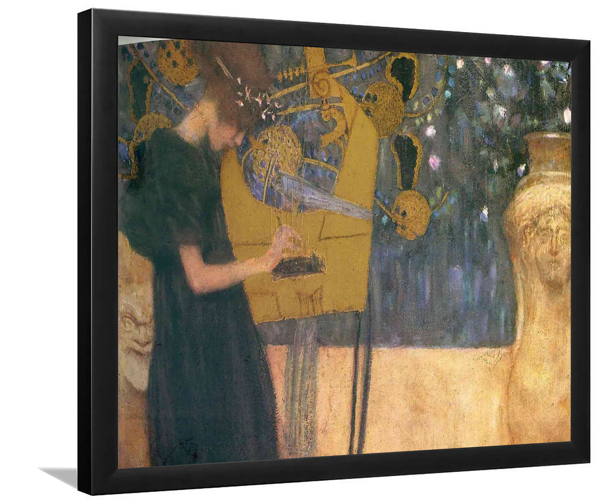 Music By Gustav Klimt-Art Print, Framed Prints, Painting Art