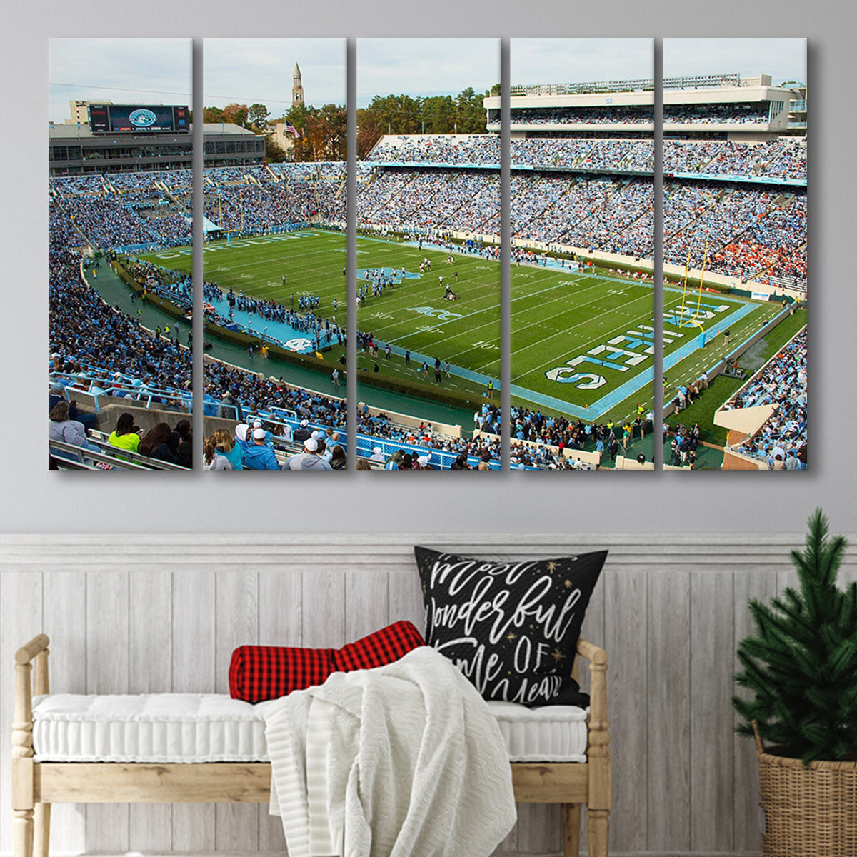 North Carolina Tar Heels Stadium Canvas Prints Kenan Memorial Stadium ...