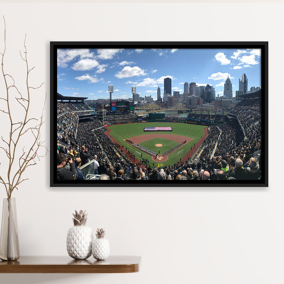 Pnc Park in Pittsburgh Pirates, Stadium Canvas, Sport Art, Gift for him,  Framed Art Prints Wall Art Decor, Framed Picture