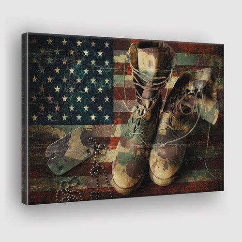Remember and Honor Canvas Prints Wall Art - Painting Canvas, Veteran Gift, Print for Sale