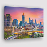 Skyline Of Atlanta Canvas Wall Art - Painting Canvas, Canvas Prints, Painting Art, Prints for Sale