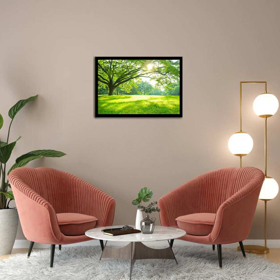 Summer Park-Forest art, Art print, Plexiglass Cover