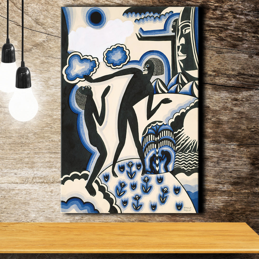 The Ascent of Ethiopia by Lois Mailou Jones Canvas Prints Wall Art - P