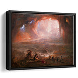 The Fall Of Babylon By John Martin Framed Canvas Prints Wall Art - Painting Canvas, Wall Decor, Floating Frame,Painting Prints, For Sale