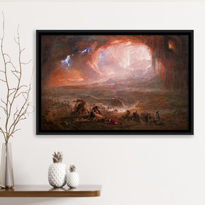 The Fall Of Babylon By John Martin Framed Canvas Prints Wall Art - Painting Canvas, Wall Decor, Floating Frame,Painting Prints, For Sale