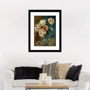 Vase of peonies by Pierre Auguste Renoir - Art Prints, Framed Prints, Wall Art Prints, Frame Art