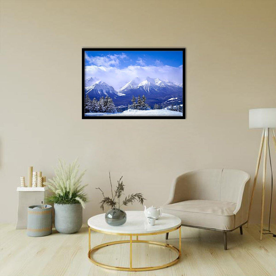 Winter mountains 1 - Mountain Art, Print Art, Frame Art