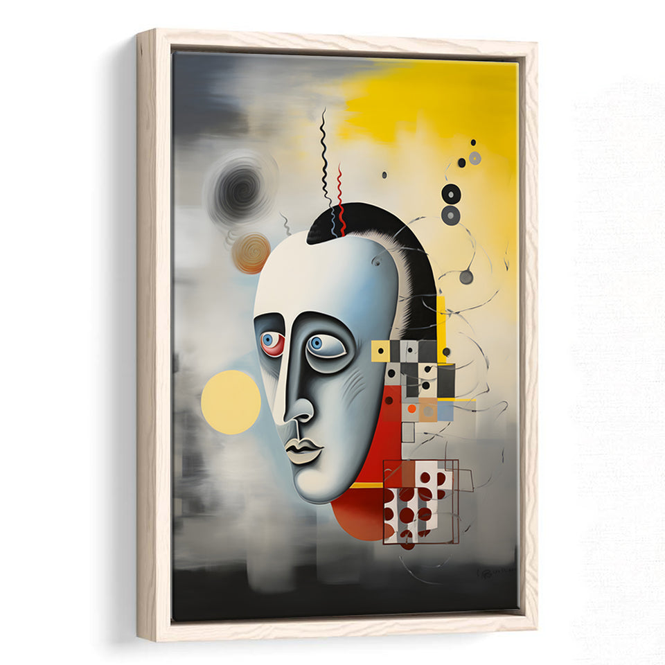 Abstract Geometric Art Painting Framed Canvas Prints Wall Art Home Decor, Painting Canvas, Floating Frame