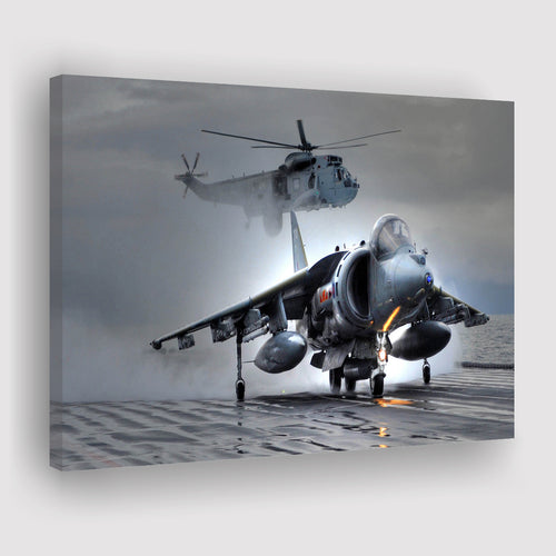 Navy Aircraft Helicopter Rotor Fighter Aircraft Aerospace Engineering Canvas Prints Wall Art Decor - Painting Canvas, Art Prints