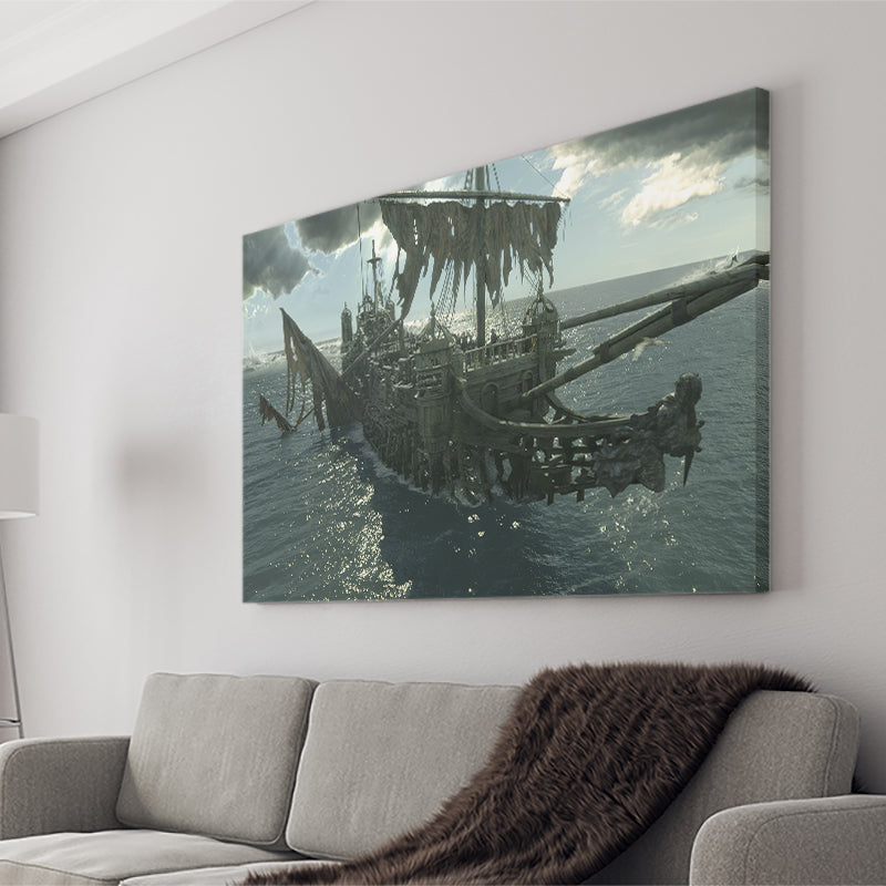 Pirates Of The Caribbean Salazar Ship Canvas Wall Art - Canvas Prints, Prints For Sale, Painting Canvas,Canvas On Sale
