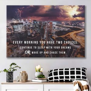 Wake Up And Chase Them Motivation Art Canvas Prints Wall Art - Painting Canvas,Wall Decor, Painting Prints,For Sale