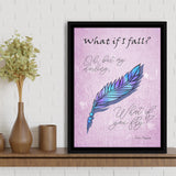 What If I Fall Oh But My Darling What If You Fly Framed Canvas Prints Wall Art - Painting Canvas, Wall Decor, Floating Frame