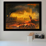 Pandemonium By John Martin, Framed Art Prints Wall Art Home Decor, Ready to Hang