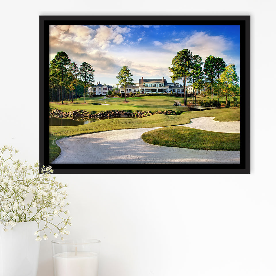 Mid South Golf Course Framed Canvas Prints