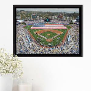 Los Angeles Dodgers Stadium Wall Art Dodger Stadium Framed Canvas Prints,Sport Stadium Art Prints, Fan Gift